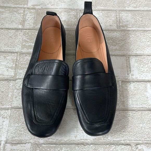 J.crew marie tab black leather loafers - Picture 2 of 9